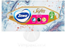 Zewa Softis 4 rét. Dobozos papírzsebkendő 80db - vegyesbolt