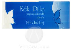 Kék Pille papírzsebkendő 3rét. 100db mandulatej - vegyesbolt