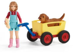 Schleich Kirándulás kézikocsival - vegyesbolt
