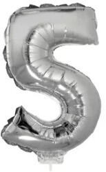  Számos lufi - 5, ezüst, 42 cm - vegyesbolt