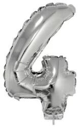  Számos lufi - 4, ezüst, 42 cm - vegyesbolt
