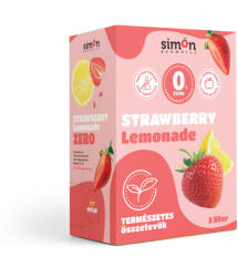 Simon Gyümölcs zero lemonade strawberry 3000 ml - vegyesbolt