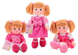  Rongybaba rózsaszín ruhában - 40 cm, többféle