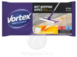 Vortex Nedves felmosó T. kendő 15db Citru - vegyesbolt