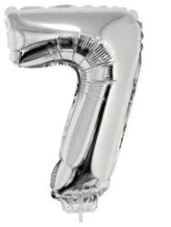  Számos lufi - 7, ezüst, 42 cm - vegyesbolt