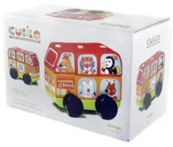 Cubika Fa állatos autó - piros