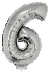  Számos lufi - 6, ezüst, 42 cm - vegyesbolt