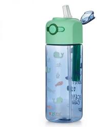 KARTON P+P Tengeri állatos műanyag szívószálas kulacs - 450 ml (IMO-KPP-9-18823)