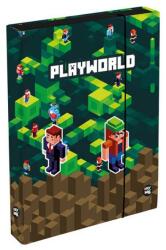 OXY BAG / Karton PP PlayWorld füzetbox - A5 - barna/zöld - OXY BAG (IMO-KPP-8-74225)