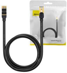 Baseus Ethernet RJ45 hálózati kábel, 10Gbps, 1, 5m (fekete)