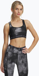 Under Armour Crossback Mid Print edzőmelltartó fekete/titánszürke/titánszürke