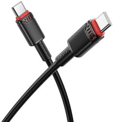 BOROFONE Kábel BX110 Beneficio - Type C to Type C - 60W 3A 1 méter fekete