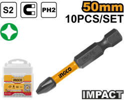 INGCO Impact bithegy PH2 x 50 mm (10 db) (SDBIM11PH223)