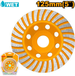 INGCO Gyémánt fazékkorong 125 x 20 x 22, 2 mm turbó (CGW011251)