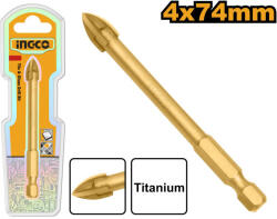 INGCO Üveg és csempefúrószár 4 mm bit befogás (DBG1130401)