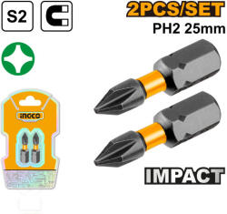 INGCO Impact bithegy PH2 x 25 mm (2 db) (SDBIM71PH225)