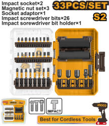INGCO Impact bithegy készlet 33 részes S2 (AKDL63306)