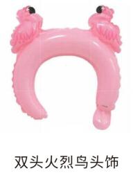 Flippy Balon din Folie Metalizata, Flippy, Tip Coronita cu Urechi, Model Flamingo, Ambalaj Individual, Pai Inclus, Umflare cu Aer sau Heliu, 28 x 27 cm, Roz (teo-134277)