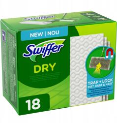 Swiffer Törlőkendő Száraz cserélhető utántöltő lapos felmosóhoz 27 cm 18 db (8006540307908)