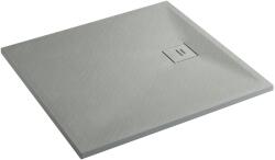 Erga Hyper, SMC zuhanytálca 140x70x2, 6 cm + szifon, matt szürke, ERG-V06-SMC-7014S-GR (ERG-V06-SMC-7014S-GR)