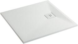 Erga Hyper, SMC zuhanytálca 90x70x2, 6 cm + szifon, fehér matt, ERG-V06-SMC-7090S-WH (ERG-V06-SMC-7090S-WH)