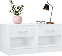 Casaria BIANCA éjjeliszekrény-készlet, 2 db, 41x39x28 cm, fehér Casaria