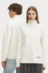 APC A. P. C. gyapjú pulóver pull walter bézs, garbónyakú, WVBDJ. M23248 - bézs S