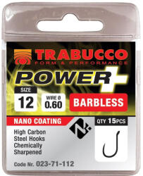 Trabucco Power + 15 Füles, Szakáll Nélküli Horog 15db (023-71-115)