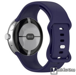  Google Pixel Watch 3 41mm, Watch 2, Watch 1, Okosóra szíj, Szilikon, 136+104mm hosszú, Sötétkék