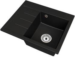 Bradoline Exclusive 60 gránit mosogató, jobbos csepegtetővel, fekete, beépíthető (5907046501377)