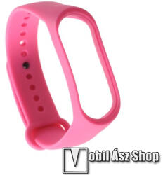  TPU okosóra szíj - RÓZSASZÍN - Xiaomi Mi Band 3 / Xiaomi Mi Smart Band 4