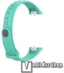 Okosóra pót szíj - szilikon - SAMSUNG SM-R370 Galaxy Fit - CIÁN KÉK