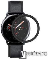 ENKAY HAT PRINCE Flexible Nano Glass okosóra flexibilis üvegfólia - 1db - 3D Curved, A teljes képernyőt védi - FEKETE - Samsung Galaxy Watch Active2 44mm