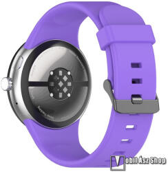 Google Pixel Watch 3 45mm, Okosóra szíj, Szilikon, 128mm+99mm hosszú, Lila