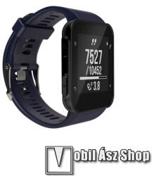  Okosóra szíj - SÖTÉTKÉK - szilikon, 13.3 + 8.2cm - Garmin Forerunner 30 / Garmin Forerunner 35 / Garmin Forerunner 35 HR - Csavarhúzóval