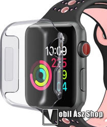 Apple Watch Series 4, 5, 6, SE, SE (2022) 40mm, Okosóra Szilikon védőtok, Átlátszó