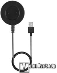  Okosóra mágneses USB töltő - FEKETE - HUAWEI Watch GT / Watch GT 2e / Watch GT2 (42mm/46mm) / Honor Watch GS Pro / Magic / Magic Watch 2 (42mm/46mm) / Watch Dream