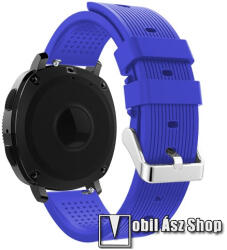  Okosóra szíj - szilikon - 128mm + 85mm hosszú, 20mm széles - LILA - SAMSUNG Watch4 40mm / 42mm / 44mm / 46mm / Watch5 40mm / 44mm/ Pro / Active2 40mm / 44mm / Amazfit GTS 4 / HUAWEI Watch GT 3 42mm / 