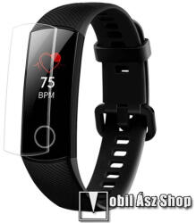 TPU okosóra képernyővédő fólia - CLEAR - 1db, törlőkendővel - A TELJES ELŐLAPOT VÉDI! - Huawei Honor Band 5