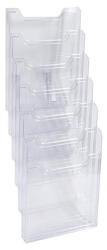 EXACOMPTA Katalógustartó, fali, A4, álló, 6 rekeszes, EXACOMPTA "Office", áttetsző (EX64758D) - onlinepapirbolt