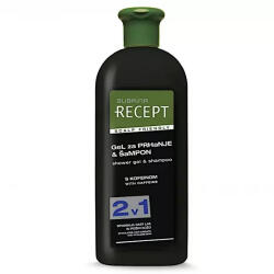 Subrina Recept 2 in 1, Sampon & Gel de Dus, cu cofeina, delicat cu scalpul, 400ml