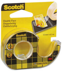 3M Ragasztószalag kétoldalas, 12mmx6, 3m 3M Scotch 136D víztiszta - vegyesbolt
