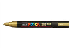 uni Dekormarker 1, 8-2, 5mm, Uni Posca PC-5M arany - vegyesbolt