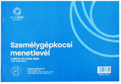 Bluering Személygépkocsi menetlevél 100lap, os tömb A4, fekvő D. GEPJ. 31 Bluering® - vegyesbolt