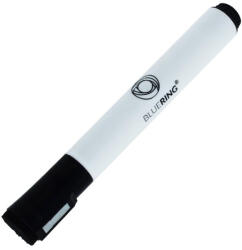 BLUERING Táblamarker 3mm, mágneses, táblatörlővel multifunkciós Bluering® fekete - vegyesbolt