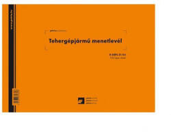 Bluering Tehergépjármű menetlevél A5, 100 lapos D. GEPJ. 21/5 Bluering® - vegyesbolt