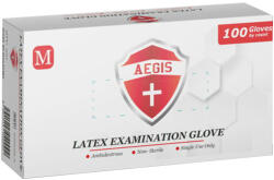 Gumikesztyű latex púderes M 100 db/doboz_AEGIS - vegyesbolt