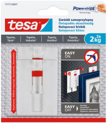 Akasztószög öntapadó állítható, érzékeny felületekhez 2 kg teherbírású 2 darab/bliszter Tesa Powerstrips - vegyesbolt