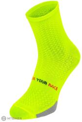 R2 Endurance zokni, neonsárga/fekete (M (EU 39 - 42))