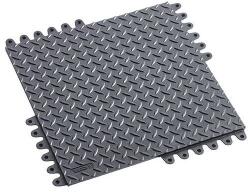 Notrax De-Flex rakodólap, 450 x 450 x19 mm, nitril, fekete, 8 darabos csomagban